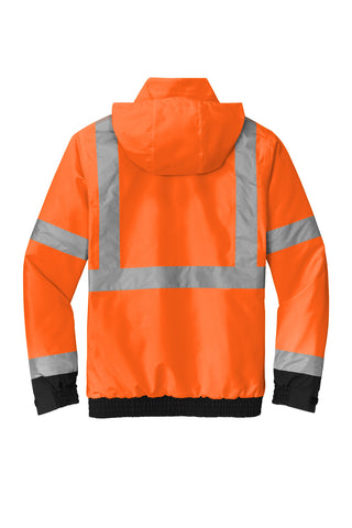 CornerStone ANSI 107 Class 3 Economy Waterproof Insulated Bomber Jacket (Safety Orange)