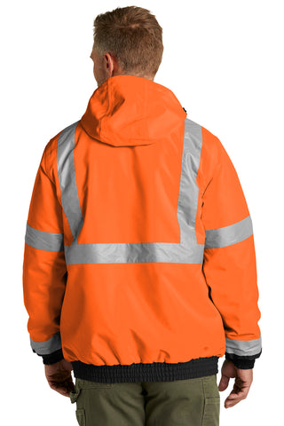 CornerStone ANSI 107 Class 3 Economy Waterproof Insulated Bomber Jacket (Safety Orange)