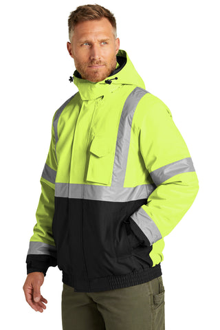 CornerStone ANSI 107 Class 3 Economy Waterproof Insulated Bomber Jacket (Safety Yellow)