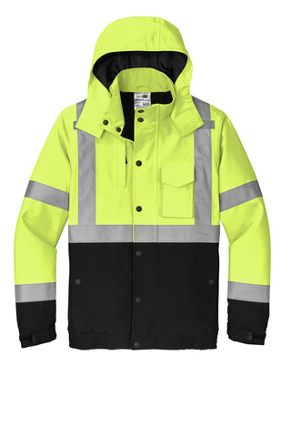 CornerStone ANSI 107 Class 3 Waterproof Insulated Ripstop Bomber Jacket (Safety Yellow)