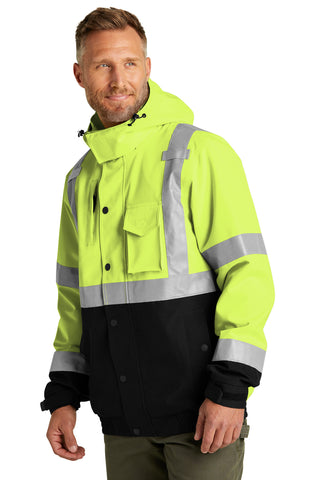 CornerStone ANSI 107 Class 3 Waterproof Insulated Ripstop Bomber Jacket (Safety Yellow)