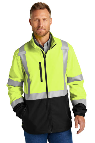 CornerStone ANSI 107 Class 3 Soft Shell Jacket (Safety Yellow)