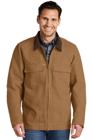 CornerStone Washed Duck Cloth Chore Coat (Duck Brown)