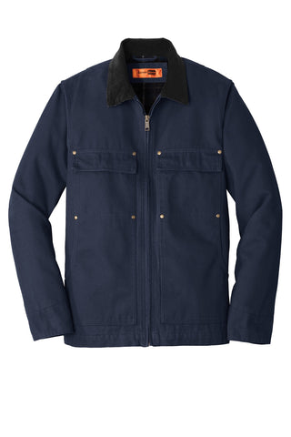 CornerStone Washed Duck Cloth Chore Coat (Navy)