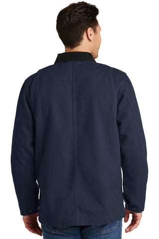 CornerStone Washed Duck Cloth Chore Coat (Navy)