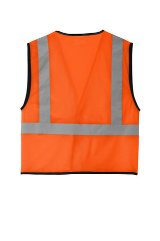 CornerStone ANSI 107 Class 2 Economy Mesh One-Pocket Vest (Safety Orange)