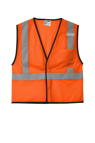 CornerStone ANSI 107 Class 2 Economy Mesh One-Pocket Vest (Safety Orange)