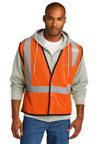 CornerStone ANSI 107 Class 2 Economy Mesh One-Pocket Vest (Safety Orange)