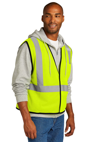 CornerStone ANSI 107 Class 2 Economy Mesh One-Pocket Vest (Safety Yellow)