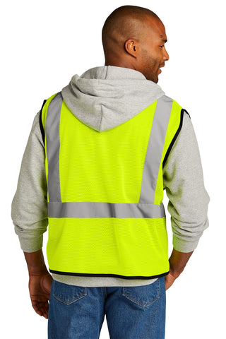 CornerStone ANSI 107 Class 2 Economy Mesh One-Pocket Vest (Safety Yellow)