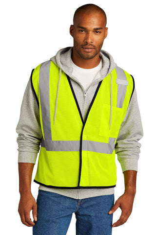 CornerStone ANSI 107 Class 2 Economy Mesh One-Pocket Vest (Safety Yellow)