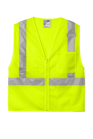 CornerStone ANSI 107 Class 2 Mesh Zippered Vest (Safety Yellow)