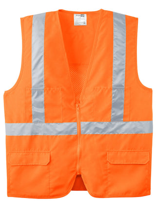 CornerStone ANSI 107 Class 2 Mesh Back Safety Vest (Safety Orange)