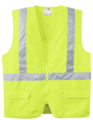 CornerStone ANSI 107 Class 2 Mesh Back Safety Vest (Safety Yellow)