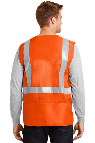 CornerStone ANSI 107 Class 2 Mesh Back Safety Vest (Safety Orange)