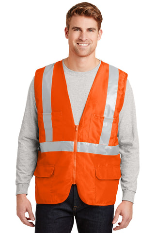 CornerStone ANSI 107 Class 2 Mesh Back Safety Vest (Safety Orange)