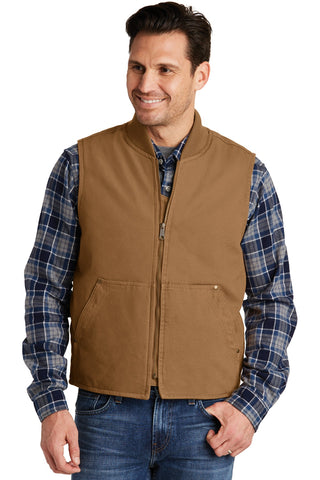CornerStone Washed Duck Cloth Vest (Duck Brown)