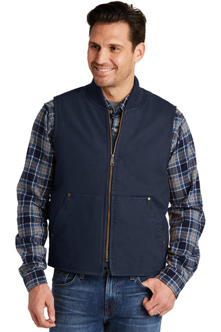 CornerStone Washed Duck Cloth Vest (Navy)