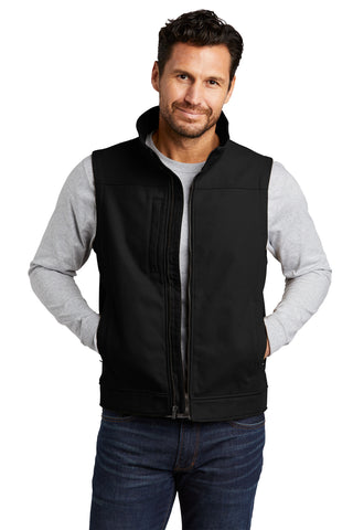 CornerStone Duck Bonded Soft Shell Vest (Black)