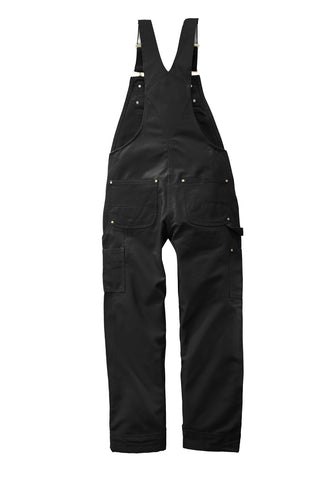 Carhartt Duck Unlined Bib Overalls (Black)