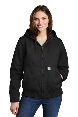 Carhartt Women's Washed Duck Active Jac (Black)