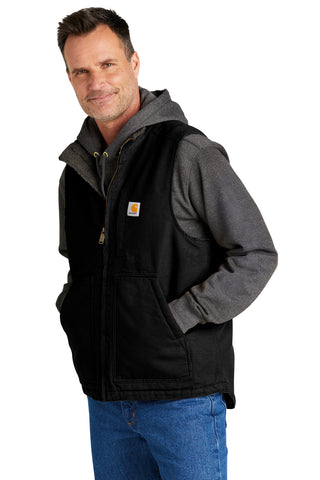 Carhartt Sherpa-Lined Mock Neck Vest (Black)