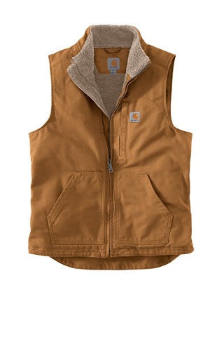 Carhartt Sherpa-Lined Mock Neck Vest (Carhartt Brown)