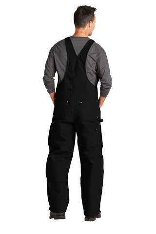 Carhartt Firm Duck Insulated Bib Overalls (Black)