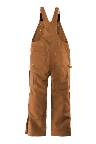 Carhartt Firm Duck Insulated Bib Overalls (Carhartt Brown)