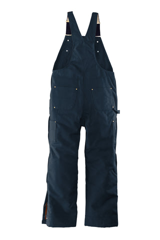 Carhartt Firm Duck Insulated Bib Overalls (Dark Navy)