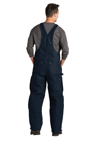 Carhartt Firm Duck Insulated Bib Overalls (Dark Navy)