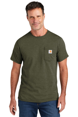 Carhartt Force Short Sleeve Pocket T-Shirt (Basil Heather)