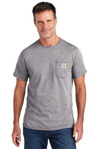 Carhartt Force Short Sleeve Pocket T-Shirt (Heather Grey)