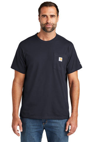 Carhartt Force Short Sleeve Pocket T-Shirt (Navy)