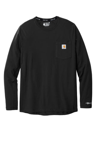 Carhartt Force Long Sleeve Pocket T-Shirt (Black)