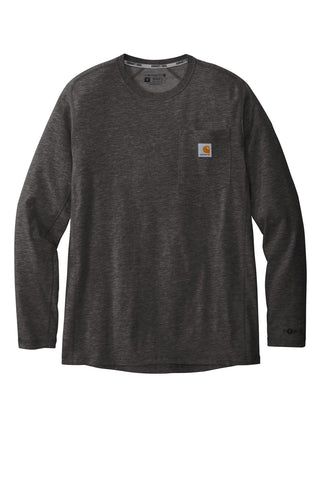 Carhartt Force Long Sleeve Pocket T-Shirt (Carbon Heather)