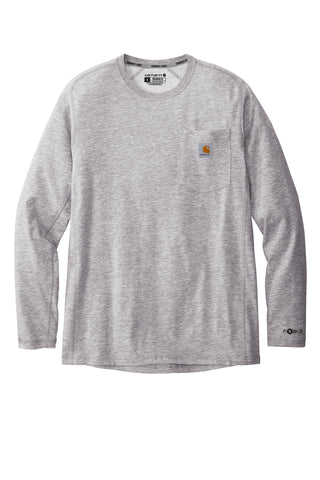 Carhartt Force Long Sleeve Pocket T-Shirt (Heather Grey)