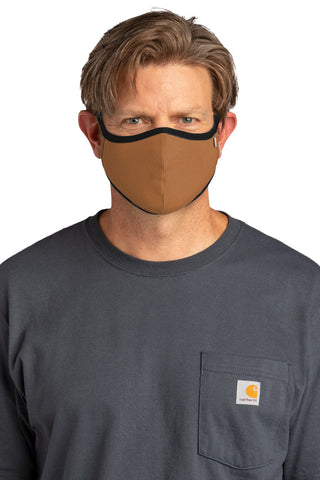 Carhartt Cotton Ear Loop Face Mask (3 pack) (Carhartt Brown)