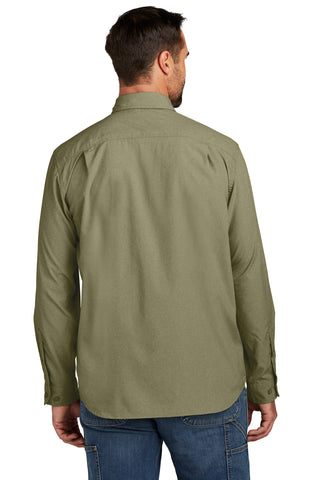 Carhartt Force Solid Long Sleeve Shirt (Burnt Olive)