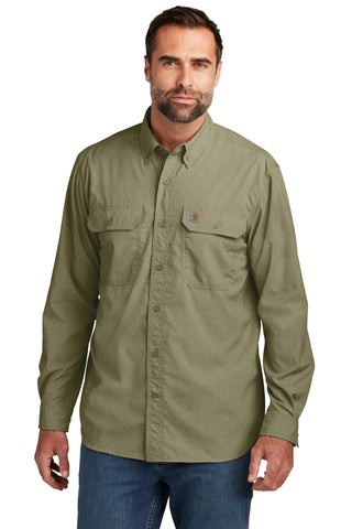 Carhartt Force Solid Long Sleeve Shirt (Burnt Olive)