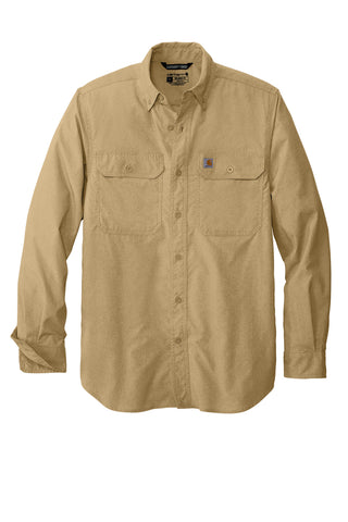 Carhartt Force Solid Long Sleeve Shirt (Dark Khaki)