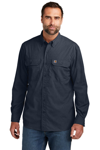 Carhartt Force Solid Long Sleeve Shirt (Navy)