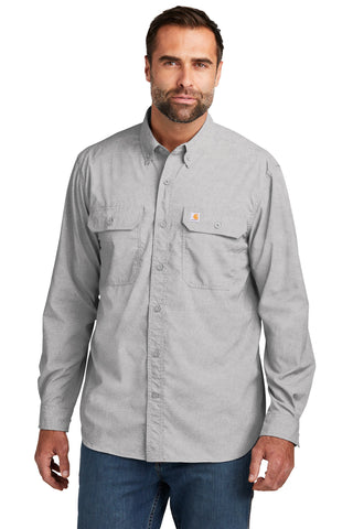 Carhartt Force Solid Long Sleeve Shirt (Steel)