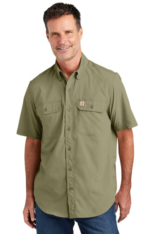 Carhartt Force Solid Short Sleeve Shirt (Burnt Olive)