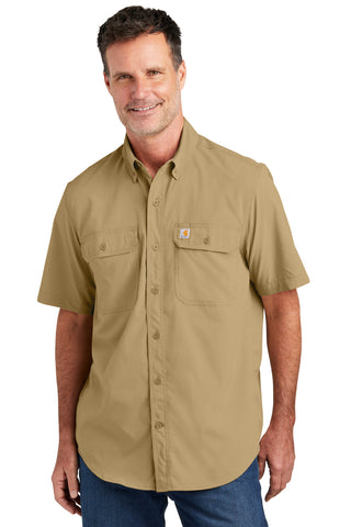 Carhartt Force Solid Short Sleeve Shirt (Dark Khaki)