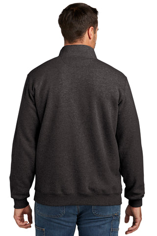 Carhartt Midweight 1/4-Zip Mock Neck Sweatshirt (Carbon Heather)