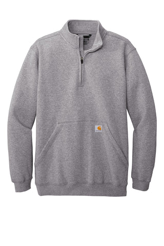 Carhartt Midweight 1/4-Zip Mock Neck Sweatshirt (Heather Grey)