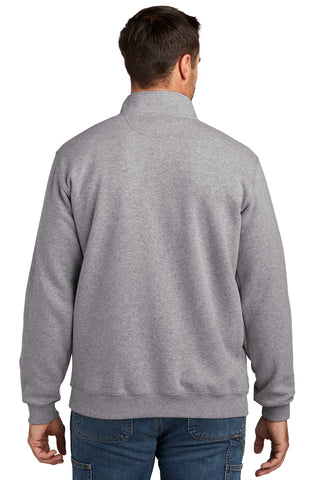 Carhartt Midweight 1/4-Zip Mock Neck Sweatshirt (Heather Grey)