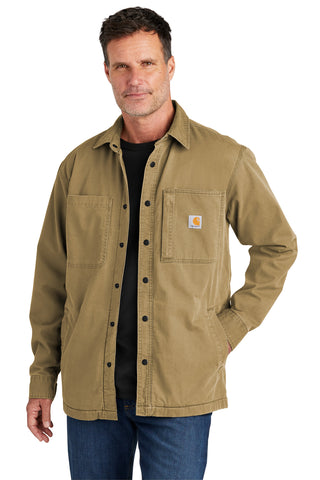 Carhartt Rugged Flex Fleece-Lined Shirt Jac (Dark Khaki)