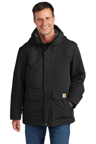 Carhartt Super Dux Insulated Hooded Coat (Black)